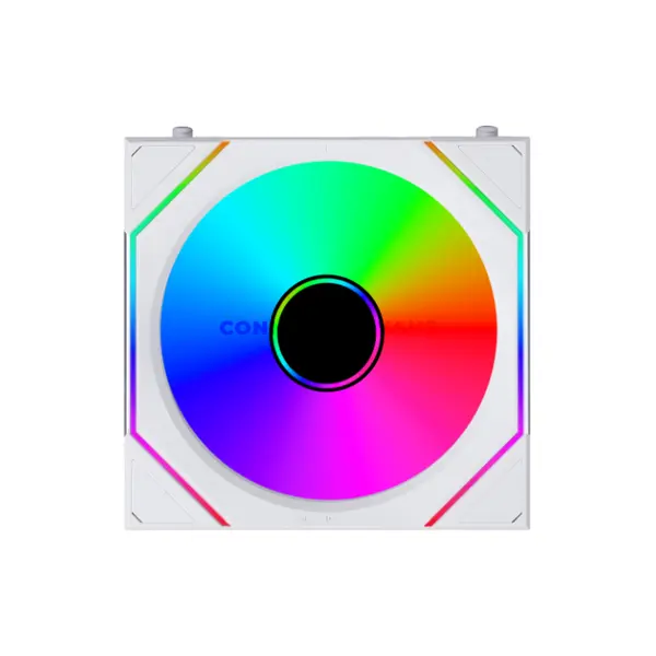 LIAN LI UNI FAN SL-INF FLEX 120 ARGB PWM Case Fans White 12SLIN1F3W, 2300 RPM, 67 CFM, 3.4mmH₂O, Fluid Dynamic Bearing, Triple Pack with L-Wireless Controller