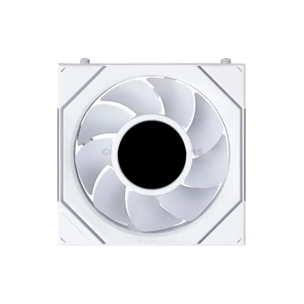 LIAN LI UNI FAN SL-INF LCD FLEX 120 White ARGB PWM Case Fans 3-Pack, Standard Blade, 1.8-Inch 400×400 LCD, 2000 RPM, 59.2 CFM, 2.34mmH₂O, 64 LEDs, FDB Bearing, Model 12SLIND1F3W