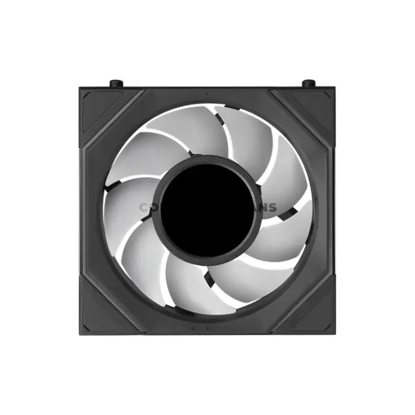 LIAN LI UNI FAN SL-INF LCD FLEX Reverse 120 Black ARGB PWM Case Fans 3-Pack, 1.8-Inch 400×400 LCD, 2200 RPM, 65.7 CFM, 2.85mmH₂O, 58 LEDs, FDB Bearing, Model 12RSLIND1F3B