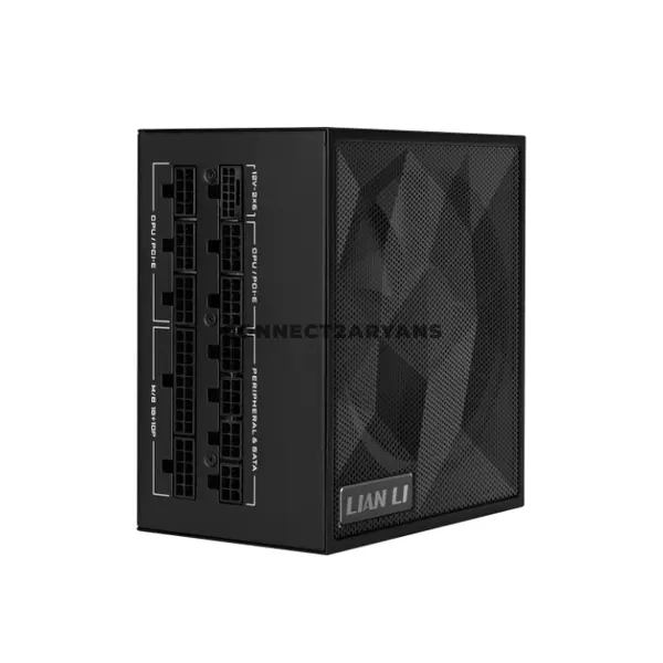 LIAN LI SX Platinum 1200W Black Fully Modular ATX Power Supply, 80 PLUS Platinum, ATX 3.1, PCIe 5.1, 12V-2×6, 120mm FDB Fan, Japanese 105°C Capacitors, Model SX1200P