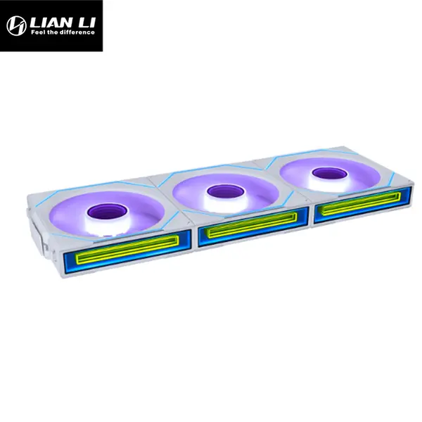 Lian Li UNI Fan SL-INF 120 Reverse ARGB Cooling Fan White Edition, Infinity Mirror PWM Design, Reverse Blade Airflow, L-Wireless Controller Included, Premium PC Cooling Fan
