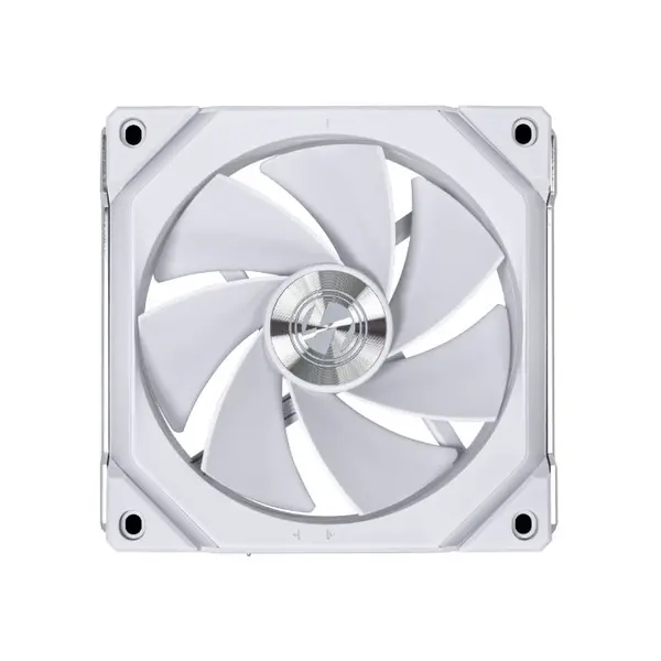 Lian Li UNI Fan SL V2 Reverse 120mm ARGB Cooling Fan White Edition, PWM Daisy-Chain Design, Addressable RGB Lighting, Reverse Blade High-Airflow PC Cooling Fan