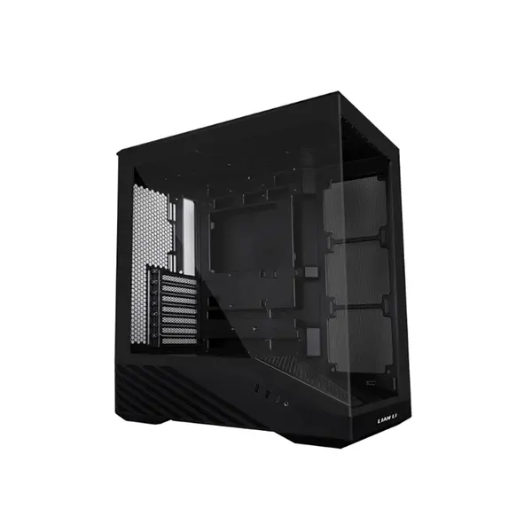 Lian Li Vector V100 Mid Tower PC Case Black Edition, Tempered Glass Gaming Chassis, High-Airflow Design, Premium Gaming and Performance PC Case