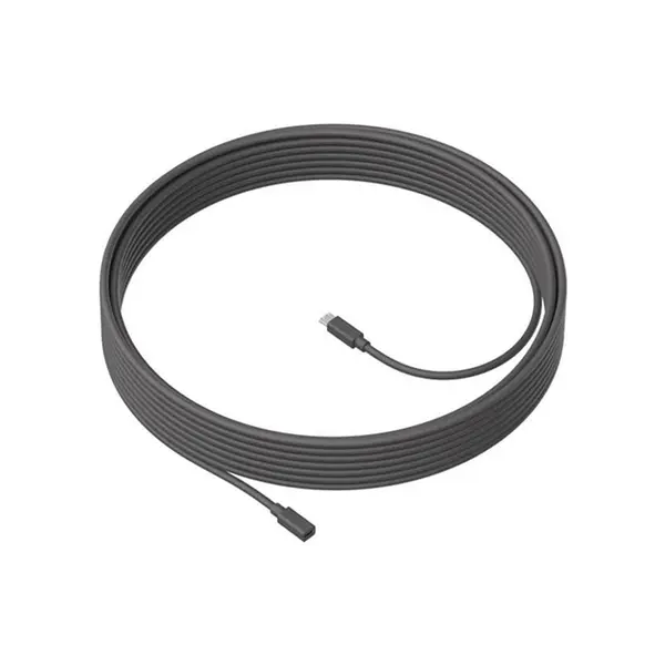 Logitech 10 Meter MeetUp Mic Extension Cable, Conference Microphone Expansion Connectivity Cable, Extended Audio Coverage Accessory for Meeting Rooms