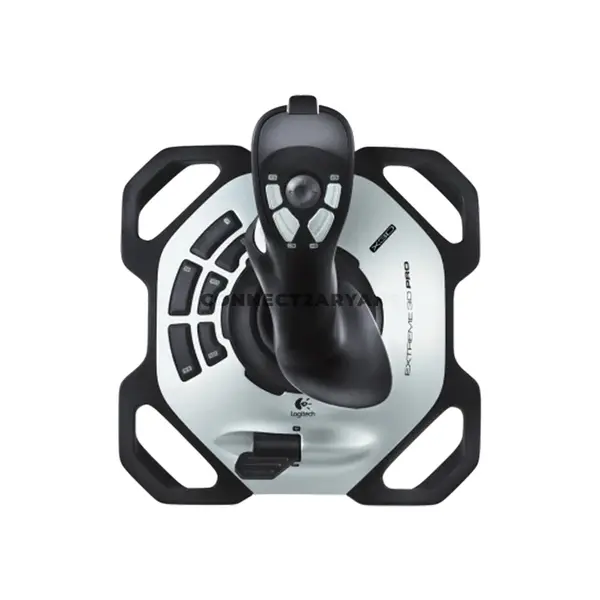 Logitech G Extreme 3D Pro USB Flight Joystick with Precision Twist Rudder Control, 12 Programmable Buttons, 8-Way Hat Switch, Rapid-Fire Trigger, Weighted Base for Windows PC Flight Simulation Games