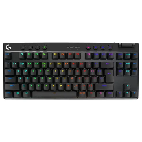 Logitech G PRO X TKL LIGHTSPEED Wireless Gaming Keyboard Black, Tenkeyless Layout, GX Tactile Switches, 1ms LIGHTSPEED, LIGHTSYNC RGB