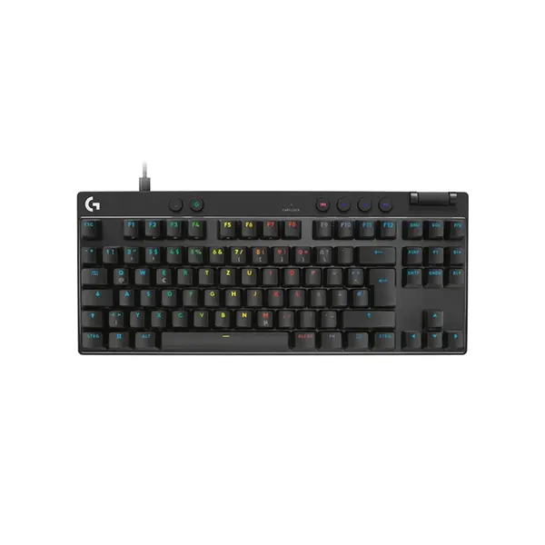 Logitech G PRO X TKL RAPID Gaming Keyboard Black, Tenkeyless Layout, Magnetic Analog Switches, 1ms Response, LIGHTSYNC RGB