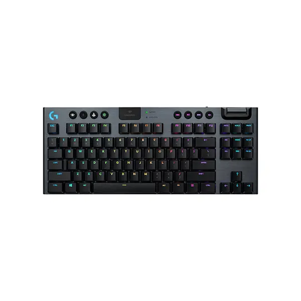 Logitech G915 TKL LIGHTSPEED Wireless RGB Mechanical Gaming Keyboard Carbon Edition, Clicky Low-Profile Mechanical Switches, Tenkeyless Design, Wireless Esports Gaming Keyboard