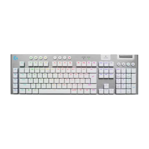 Logitech G915 X LIGHTSPEED Wireless Mechanical Gaming Keyboard White, Low Profile GL Switches, Tri-Mode Connectivity, LIGHTSYNC RGB, Full Size