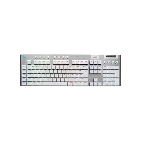 Logitech G915 X Tactile LIGHTSPEED Wireless RGB Mechanical Gaming Keyboard, White Edition, Low Profile Premium Gaming Design