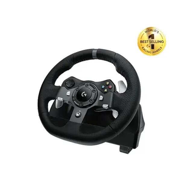 Logitech G920 Driving Force Racing Wheel for Xbox, Dual-Motor Force Feedback Steering Wheel, Pedal Set Included, Racing Simulator Controller for Xbox and PC Gaming