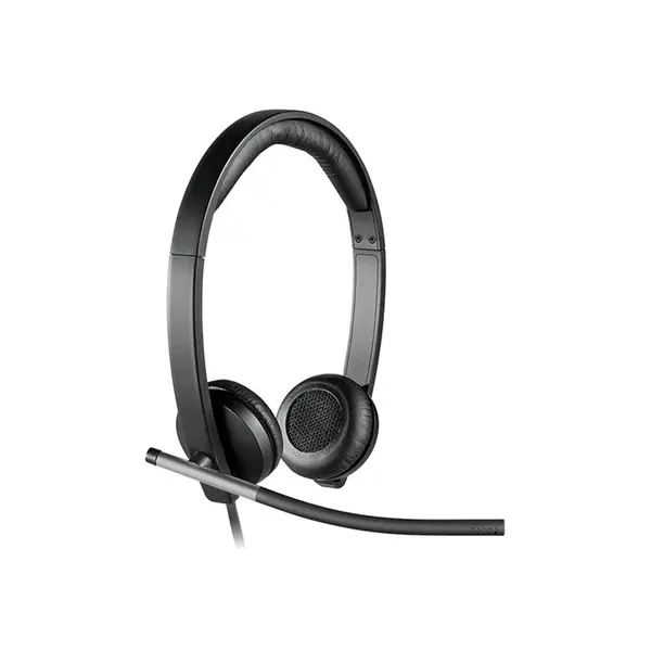 Logitech H650e Mono Noise Cancelling USB Wired Headset, Professional Business Audio Design, Inline Control Functionality, Enterprise Communication Headset