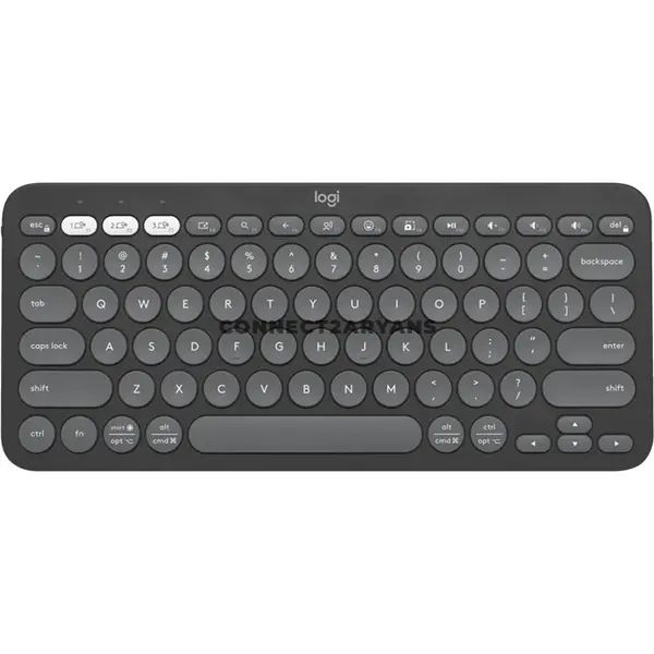 Logitech Pebble Keys 2 K380s Slim Multi-Device Bluetooth Wireless Keyboard, Easy-Switch 3-Device Pairing, Quiet Low-Profile Keys, Customizable Fn Shortcuts & 36-Month Battery Life