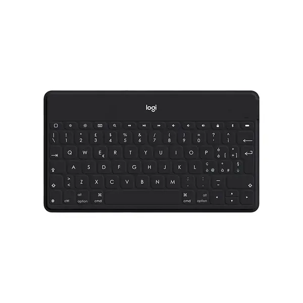 Logitech Keys-To-Go Ultra-Portable Wireless Keyboard Black Edition, Slim Bluetooth Connectivity Design, Lightweight Productivity Keyboard, Multi-Device Portable Typing Solution