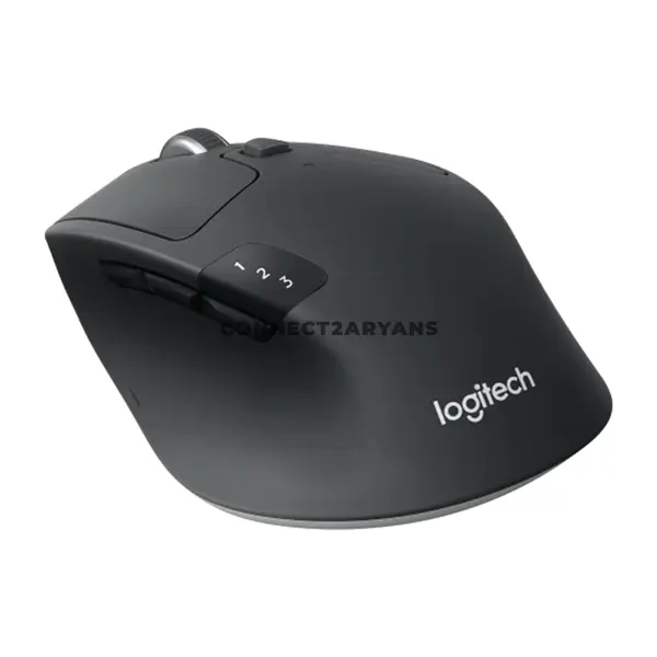 Logitech M720 Triathlon Black Multi-Device Wireless Mouse, Bluetooth + Unifying USB Receiver, Easy-Switch for 3 Devices, Hyper-Fast Dual-Mode Scrolling, Adjustable DPI Tracking, 24-Month Battery Life