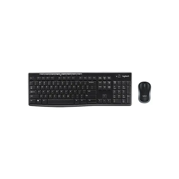 Logitech MK270 Wireless Keyboard and Mouse Combo, 2.4GHz USB Receiver Connectivity, Compact Office Design, Reliable Wireless Productivity Peripheral Set