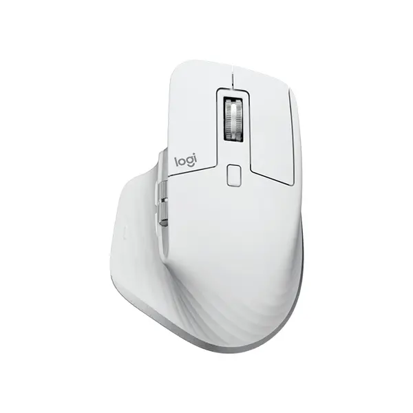 Logitech MX Master 3S Wireless Mouse White Edition, 8000 DPI Darkfield Sensor, Quiet Click Technology, Multi-Device Bluetooth Connectivity, Advanced Productivity and Creative Workflow Mouse