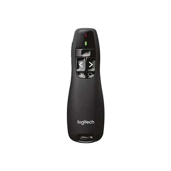 Logitech R400 Laser Presentation Remote with Red Laser Pointer, Wireless Presentation Clicker, Slide Control Design, Professional Meeting and Conference Remote