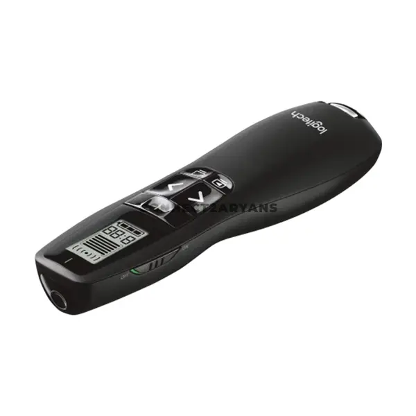 Logitech R800 Professional Wireless Presenter with Green Laser Pointer, LCD Timer Display, Silent Vibrating Alerts, 2.4GHz USB Receiver, 30m Wireless Range, Presentation Remote for Windows