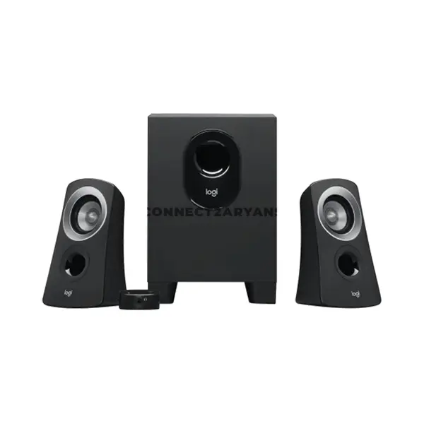 Logitech Z313 2.1 Speaker System with Subwoofer Black, 50W Peak / 25W RMS Output, 15W Subwoofer, Dual 5W Satellite Speakers, 3.5mm Audio Input, Wired Control Pod & Headphone Jack