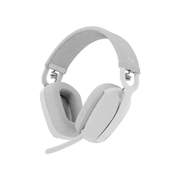 Logitech Zone Vibe 100 Bluetooth Wireless Headset Off White Edition, Lightweight Design, Wireless Audio Connectivity, Work and Entertainment Headset