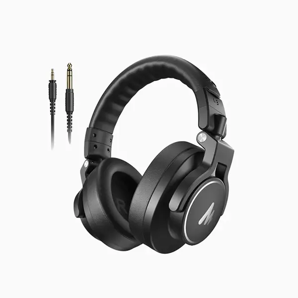 Maono MH700 Professional Monitoring Headphones, 50mm High-Resolution Audio Drivers, Closed-Back Acoustic Design, 3.5mm and 6.35mm Audio Connectivity, Over-Ear Studio Monitoring Headset