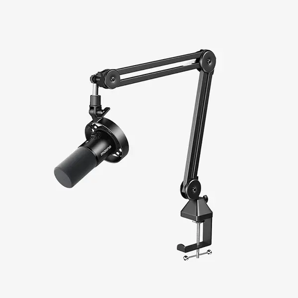 Maono PD300X Dynamic Microphone, USB and XLR Dual Output Connectivity, 192kHz/24-Bit High-Resolution Audio Recording, Smart Knob Control, Broadcast and Content Creation Microphone Black