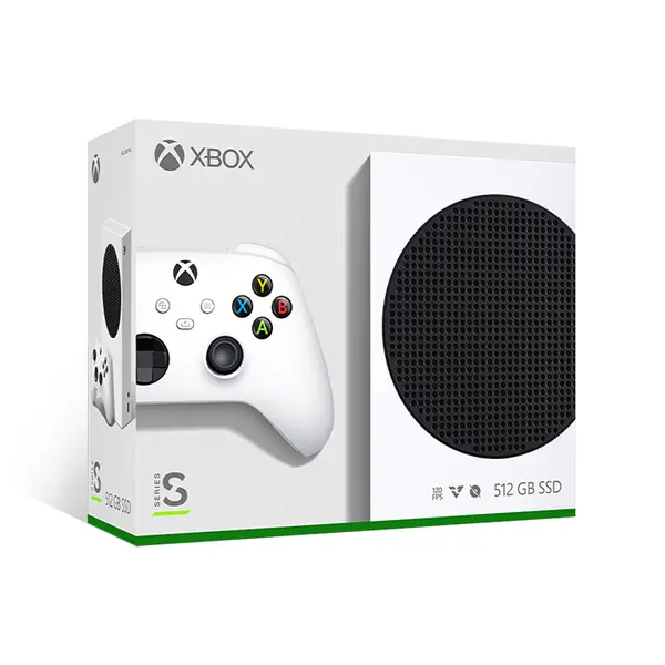 Microsoft Xbox Series S 512GB Gaming Console White Edition, Next-Generation Digital Gaming System, 512GB Storage Capacity, High-Speed Gaming and Entertainment Platform