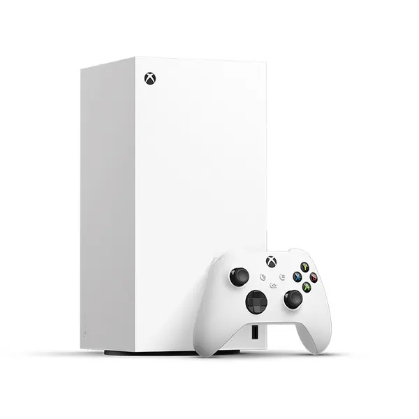 Microsoft Xbox Series X All Digital Robot White Gaming Console, Disc-Free Gaming Design, Next-Generation Performance Hardware, Digital Entertainment and Gaming Platform
