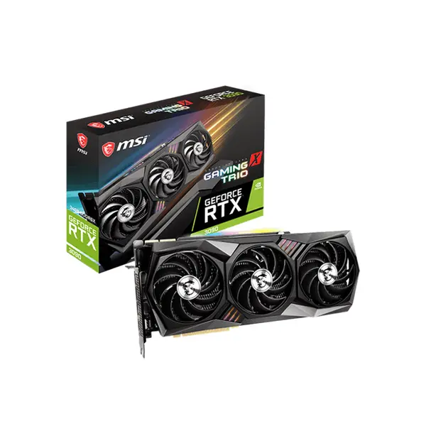 MSI GeForce RTX 3090 GAMING X TRIO 24GB Graphics Card, 24GB GDDR6X Memory, Factory Overclocked Performance, TRI FROZR Triple Fan Cooling System, NVIDIA Ampere Gaming GPU