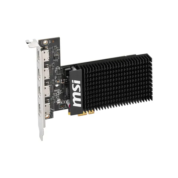 MSI GeForce GT 710 2GD3H 4HDMI Graphics Card, 2GB DDR3 Memory, Quad HDMI Output Design, Multi-Monitor Productivity and Display GPU