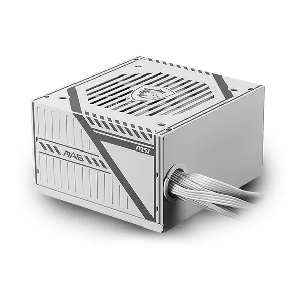 MSI MAG A650BNL 650W Power Supply White Edition, 80 PLUS Bronze Certified Efficiency, Reliable ATX Power Supply Design, Stable Power Delivery for Gaming and Productivity Systems
