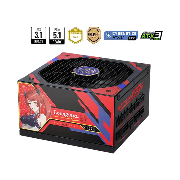 MSI MPG A850GLS MLG EDITION 850W Power Supply, 80 PLUS Gold Certified Efficiency, Fully Modular Cable Design, ATX Form Factor, High-Performance Gaming Power Supply Unit