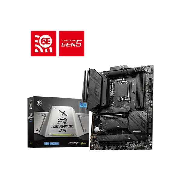 MSI MAG Z790 Tomahawk WiFi DDR5 ATX Gaming Motherboard, Intel LGA1700 Socket, PCIe 5.0 Expansion, WiFi 6E Connectivity, 256GB DDR5 Memory Support, Enthusiast Gaming Motherboard