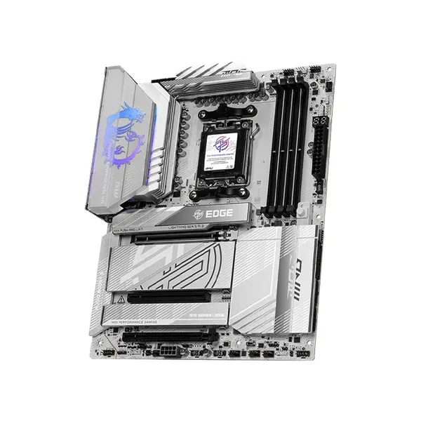 MSI MPG X870E EDGE TI WIFI ATX Gaming Motherboard, AMD X870E Chipset, AM5 Socket, DDR5 Memory Support, PCIe 5.0 Expansion, WiFi 7 Premium Gaming Platform