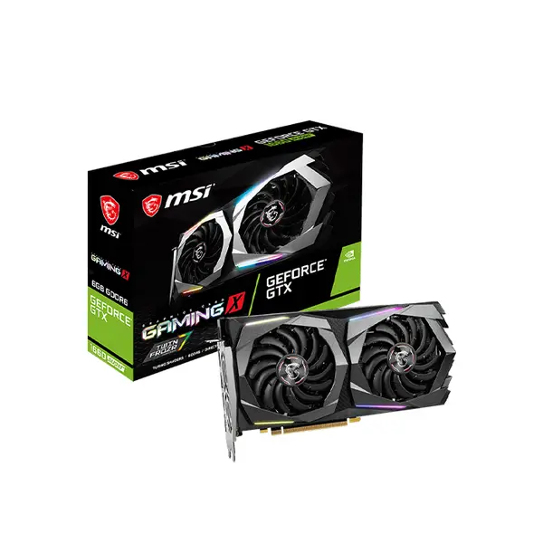 MSI GeForce GTX 1660 SUPER GAMING X Graphics Card, 6GB GDDR6 Memory, 1830MHz Boost Clock, Twin Frozr Cooling System, Factory Overclocked NVIDIA Turing Gaming GPU