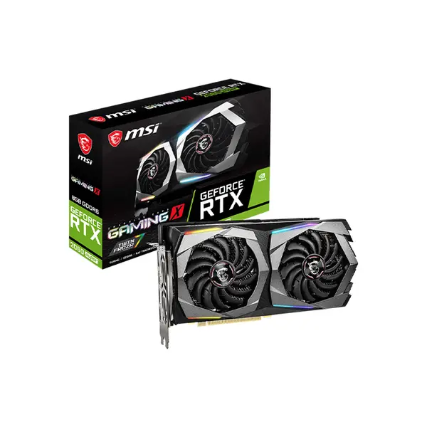 MSI GeForce RTX 2060 SUPER GAMING X Graphics Card, 8GB GDDR6 Memory, 1695MHz Boost Clock, Twin Frozr Cooling System, Factory Overclocked NVIDIA Turing Gaming GPU