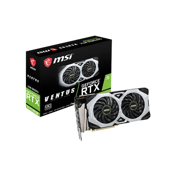 MSI GeForce RTX 2070 SUPER VENTUS OC 8GB Graphics Card, 8GB GDDR6 Memory, Factory Overclocked Performance, Dual Fan Thermal Design, NVIDIA Turing Gaming GPU