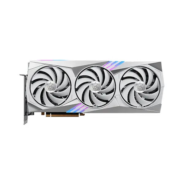MSI GeForce RTX 4080 16GB GAMING X TRIO WHITE GDDR6X Graphics Card, Triple Fan Cooling, PCIe 4.0, HDMI 2.1a, DisplayPort 1.4a