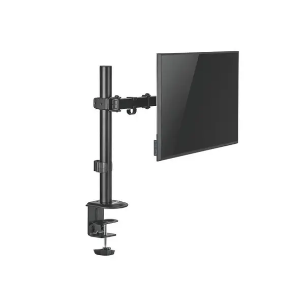 MXG BMA-12P Single Monitor Mount Arm Matte Black Edition, Steel Articulating Arm Design, Adjustable Display Support, Ergonomic Monitor Positioning System, Professional Desk Mount Solution