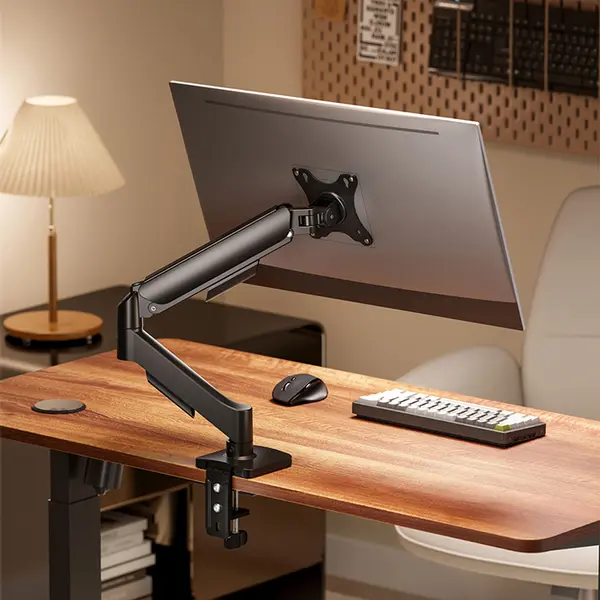 MXG EMA-12 Economical Series Monitor Arm, Mechanical Spring Design, Single Monitor Support, Adjustable Mount System, Ergonomic Desk Monitor Arm Solution