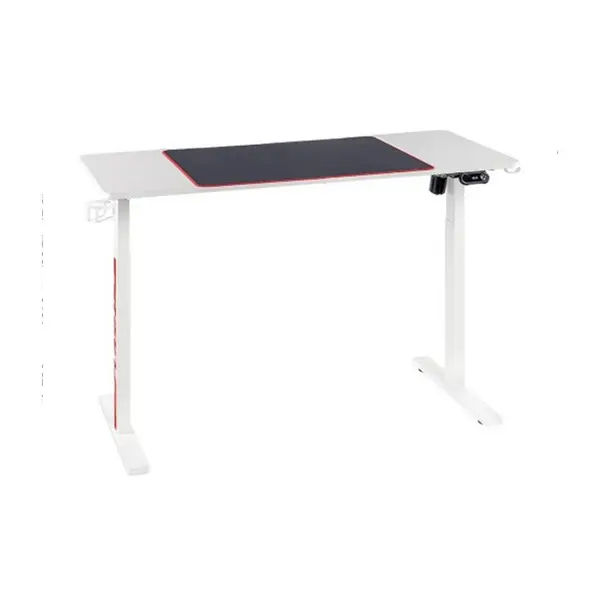 MXG MGD-01R Motorized Sit-Stand Desk White Edition, Electric Height Adjustable Design, Fast Charging Ports, Creative Control Panel, Ergonomic Workstation and Gaming Desk