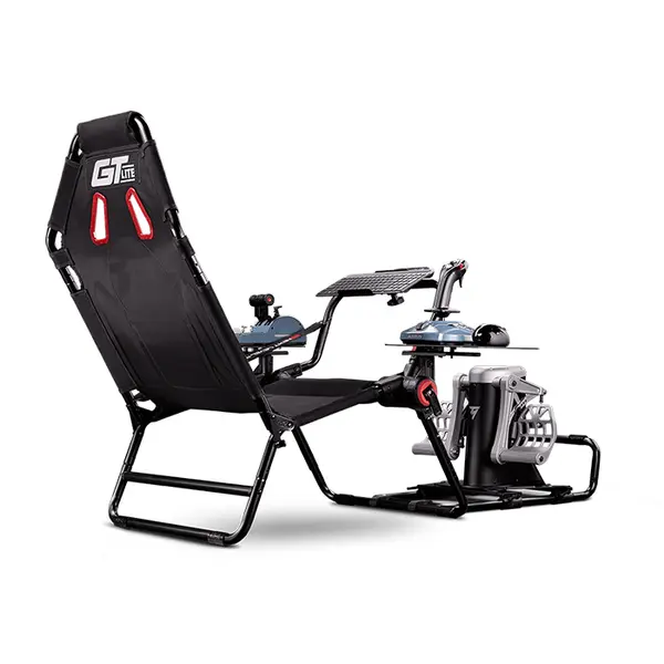 Next Level Racing GT Lite Steering Wheel Chair, Foldable Racing Simulator Cockpit Seat, Adjustable Driving Position Design, Portable Racing Simulation Setup