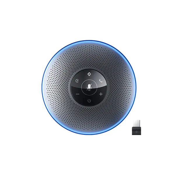 EMEET OfficeCore M2 Portable Conference Speakerphone, Bluetooth Wireless Connectivity, Omni-Directional Voice Pickup Technology, Portable Meeting Audio Solution, Professional Conference Speakerphone