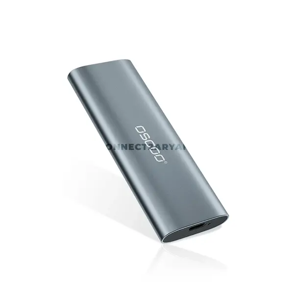 OSCOO SP2 M.2 NGFF & NVMe SSD Enclosure, USB 3.2 Gen 2 Type-C 10Gbps External SSD Case, Aluminum + PC, Supports M.2 2230/2242/2260/2280, M-Key, B-Key & M+B Key, Up to 2TB, Windows, macOS & Linux