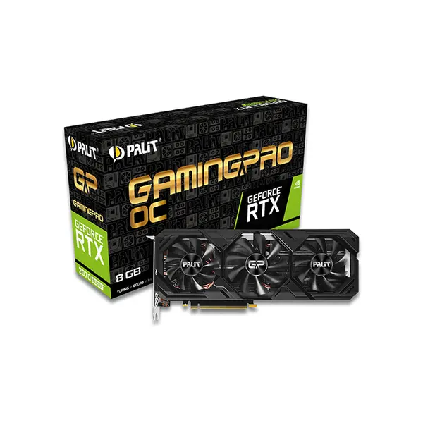 Palit GeForce RTX 2070 SUPER GamingPro OC 8GB Graphics Card, 8GB GDDR6 Factory Overclocked Triple Fan High Performance Gaming GPU
