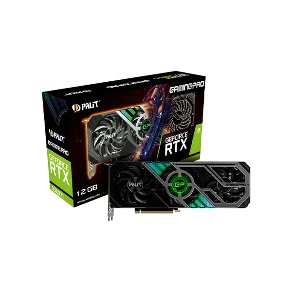 Palit GeForce RTX 3080 Ti GamingPro 12GB Graphics Card, 12GB GDDR6X Memory, Factory Overclocked Performance, Triple Fan Cooling Design, NVIDIA Ampere Gaming GPU