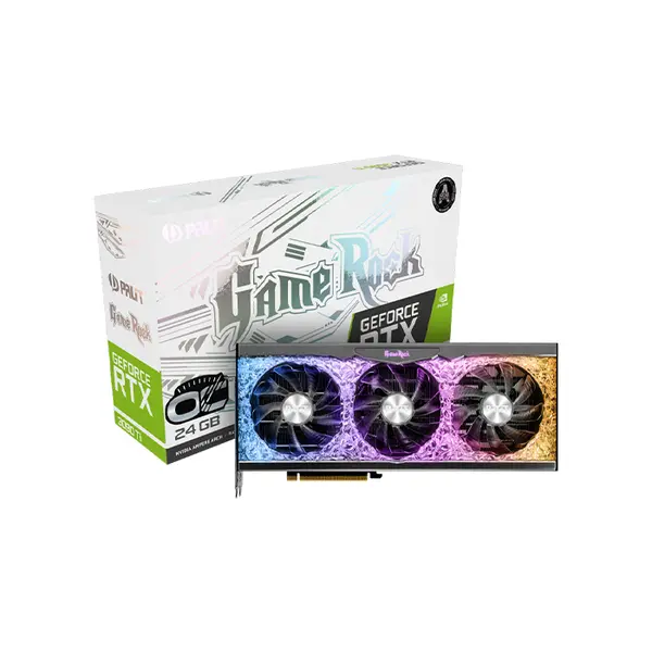 Palit GeForce RTX 3090 Ti GameRock OC 24GB Graphics Card, 24GB GDDR6X Memory, Factory Overclocked Performance, Premium GameRock Cooling Design, NVIDIA Ampere 4K Gaming GPU