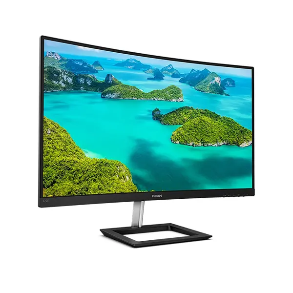 Philips 322E1CB 31.5 Inch Curved Full HD VA Monitor, 1920×1080 Resolution, 100Hz Refresh Rate, 1ms MPRT Response Time, 1500R Curvature, Adaptive Sync Technology, Frameless Display Design