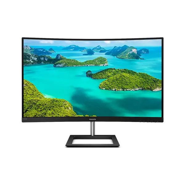 Philips 322E1CB 31.5 Inch Curved Full HD VA Monitor, 1920×1080 Resolution, 100Hz Refresh Rate, 1ms MPRT Response Time, 1500R Curvature, Adaptive Sync Technology, Frameless Display Design